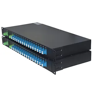 1U 19 inch Rack Mount Mux&Demux 16CH 100G Fiber Optic DWDM