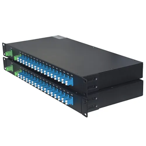 1U 19 inch Rack Mount Mux&Demux 16CH 100G Fiber Optic DWDM