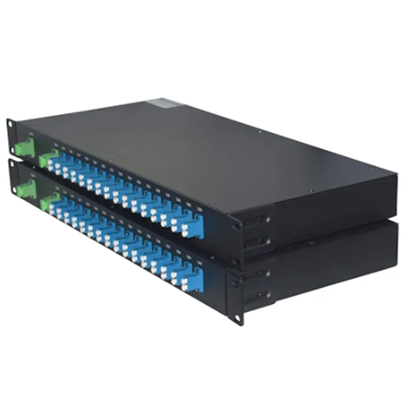1U 19 inch Rack Mount Mux&Demux 16CH 100G Fiber Optic DWDM