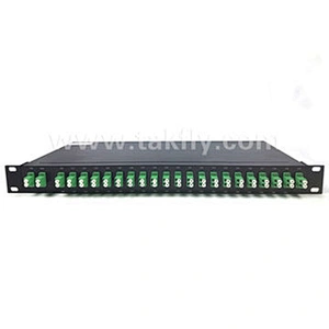 1U 19 inch Rack Mount Mux&Demux 40CH 100G Fiber Optic DWDM