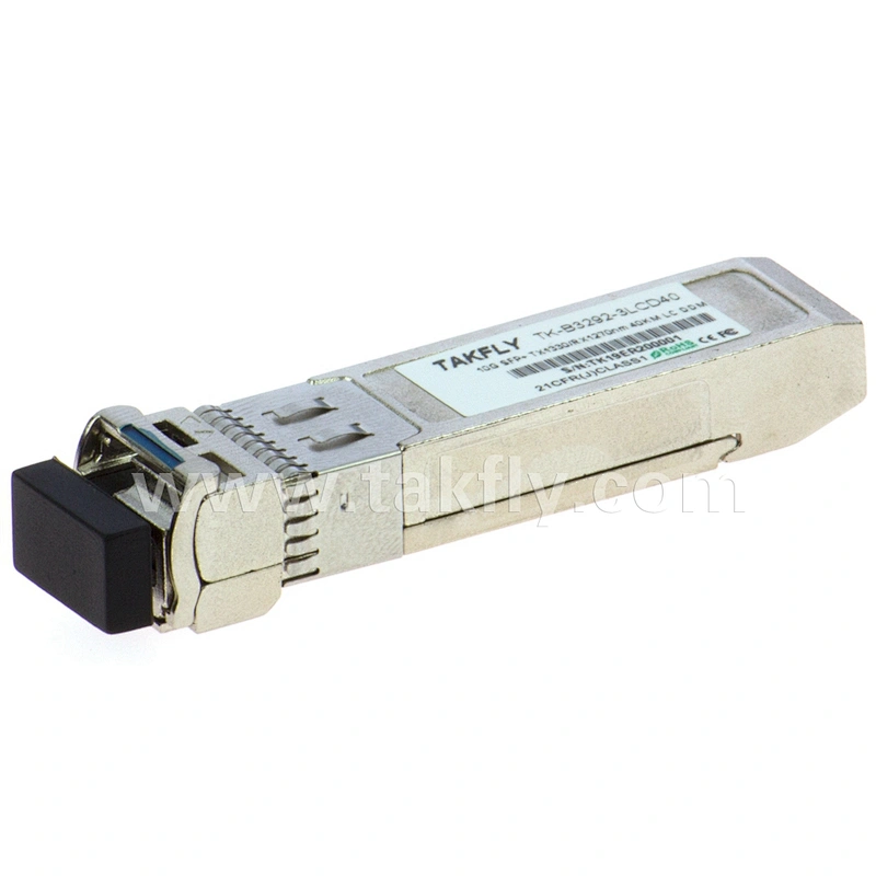 10Gbps 1270/1330nm 40Km SFP+ Optical Transceiver