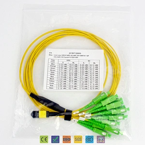 IEC 61754-7 Compliant Fiber Optic with High Precision Guide Pins MPO/MTP Patch Cord