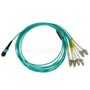 MPO to LC Female OM3 Multimode Elite Breakout Cable