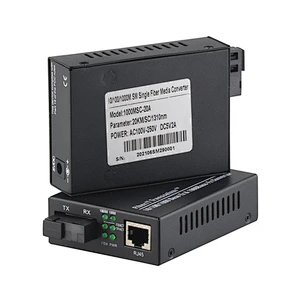10/100/1000M SC Single Fiber 1310/1550nm Media Converter