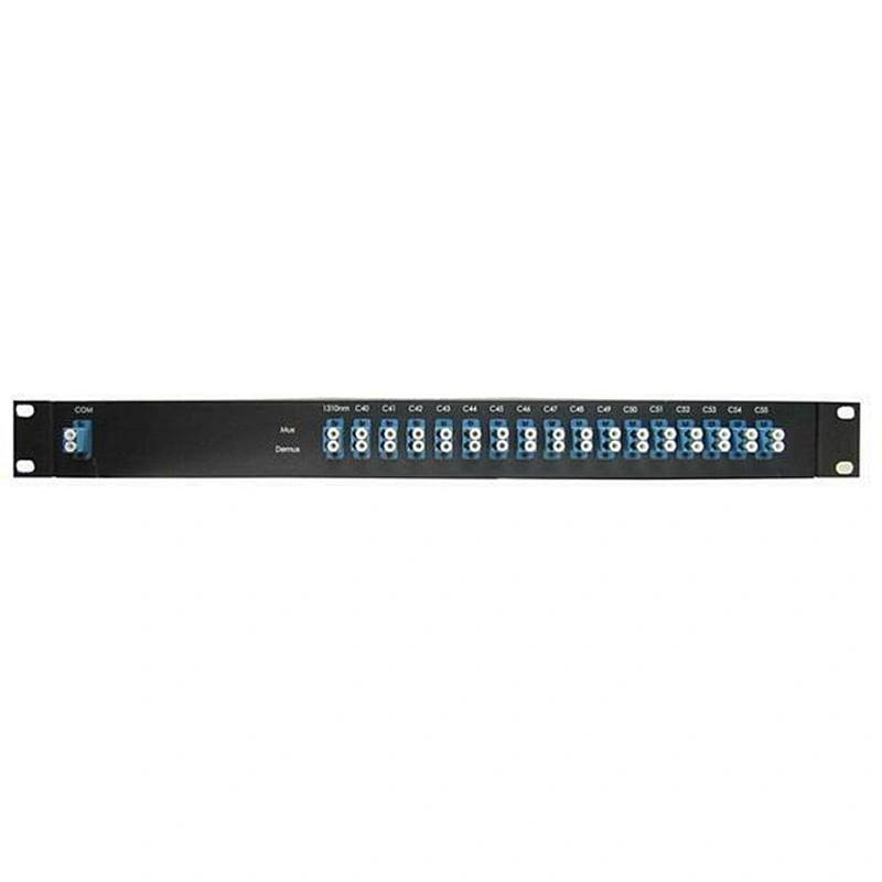 1U 19 inch Rack Mount Mux&Demux 16CH 100G Fiber Optic DWDM