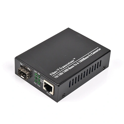 10/100/1000M SM MM SFP to RJ45 Media Converter