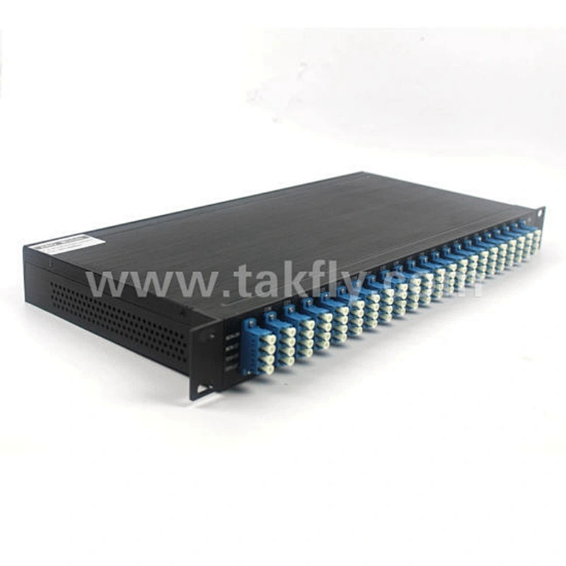 1U 19 inch Rack Mount Mux&Demux 40CH 100G Fiber Optic DWDM
