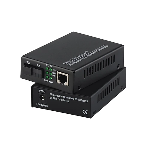 100M SC Single Fiber 1310/1550nm 20Km Media Converter