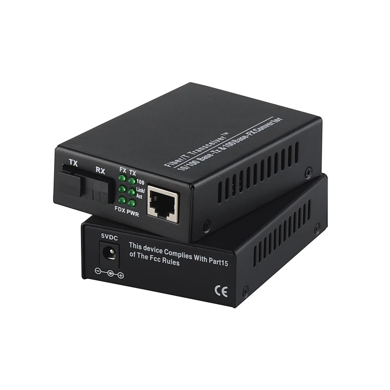 Fast Ethernet 10/100M SC Dual Fiber Media Converter