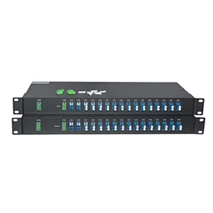 1U 19 inch Rack Mount Mux&Demux 16CH 100G Fiber Optic DWDM