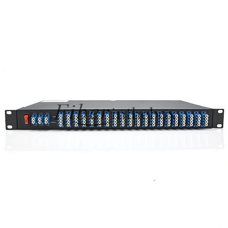 1U 19 inch Rack Mount Mux&Demux 80CH 100G Fiber Optic DWDM