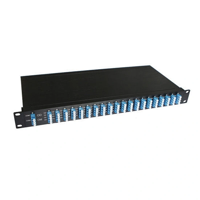 1U 19 inch Rack Mount Mux&Demux 80CH 100G Fiber Optic DWDM