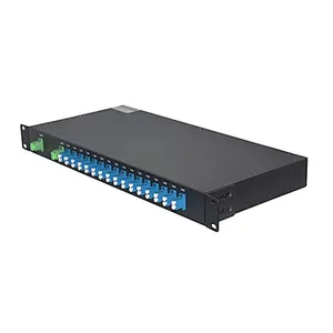 1U 19 inch Rack Mount Mux&Demux 16CH 100G Fiber Optic DWDM