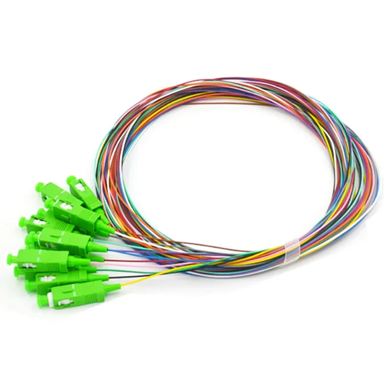 0.9mm 12core fiberoptic pigtail with color