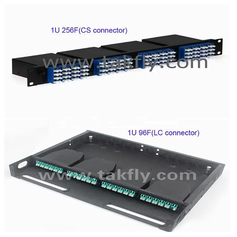 Customized MPO/MTP®-24 Cassette, 24 Fibers OM4 Multimode, Type A, MTP® to12x LC Duplex (Aqua), 0.35dB max