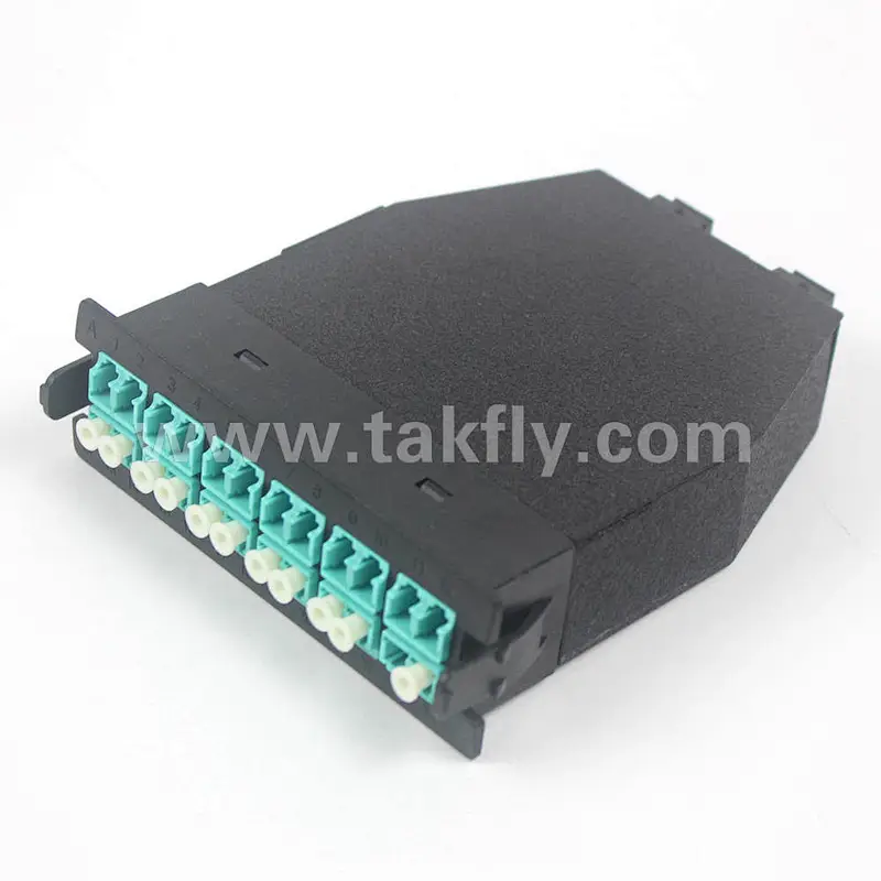 FHD MPO/MTP®-24 Cassette, 24 Fibers OS2 Single Mode, Type A, MTP® to 12x LC Duplex (Blue), 0.35dB max