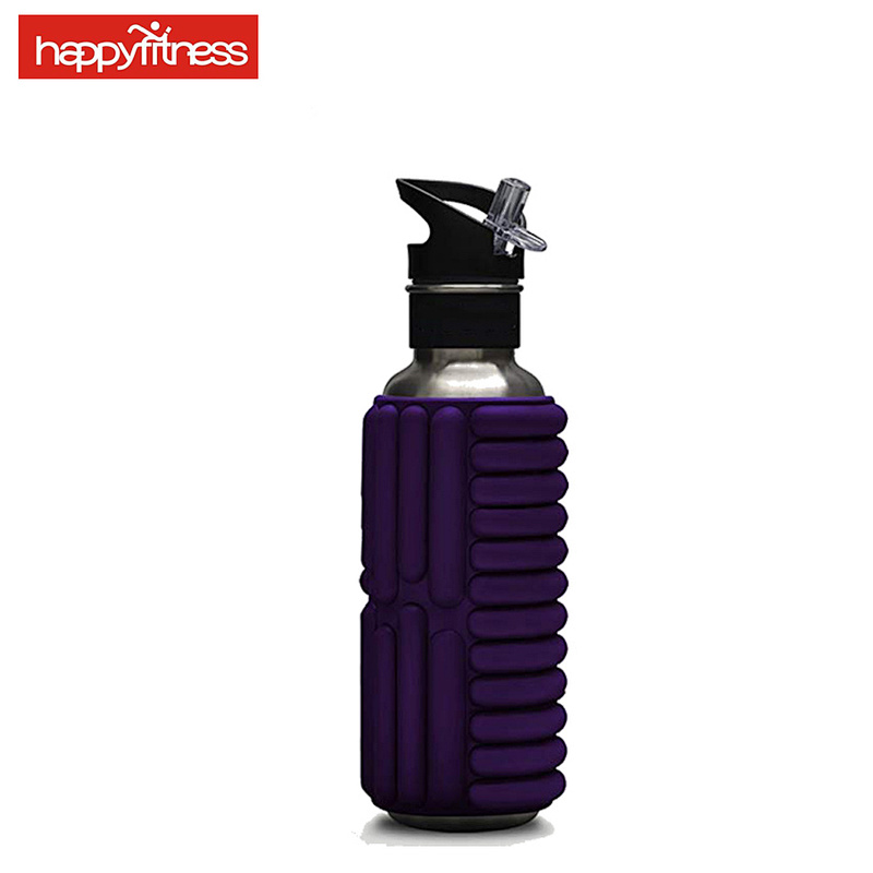 Foam roller water bottle