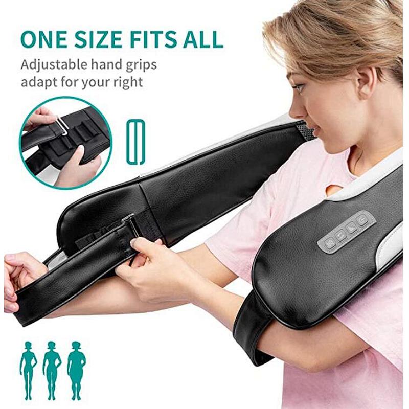 Rechargeable shoulder and neck kneading massager