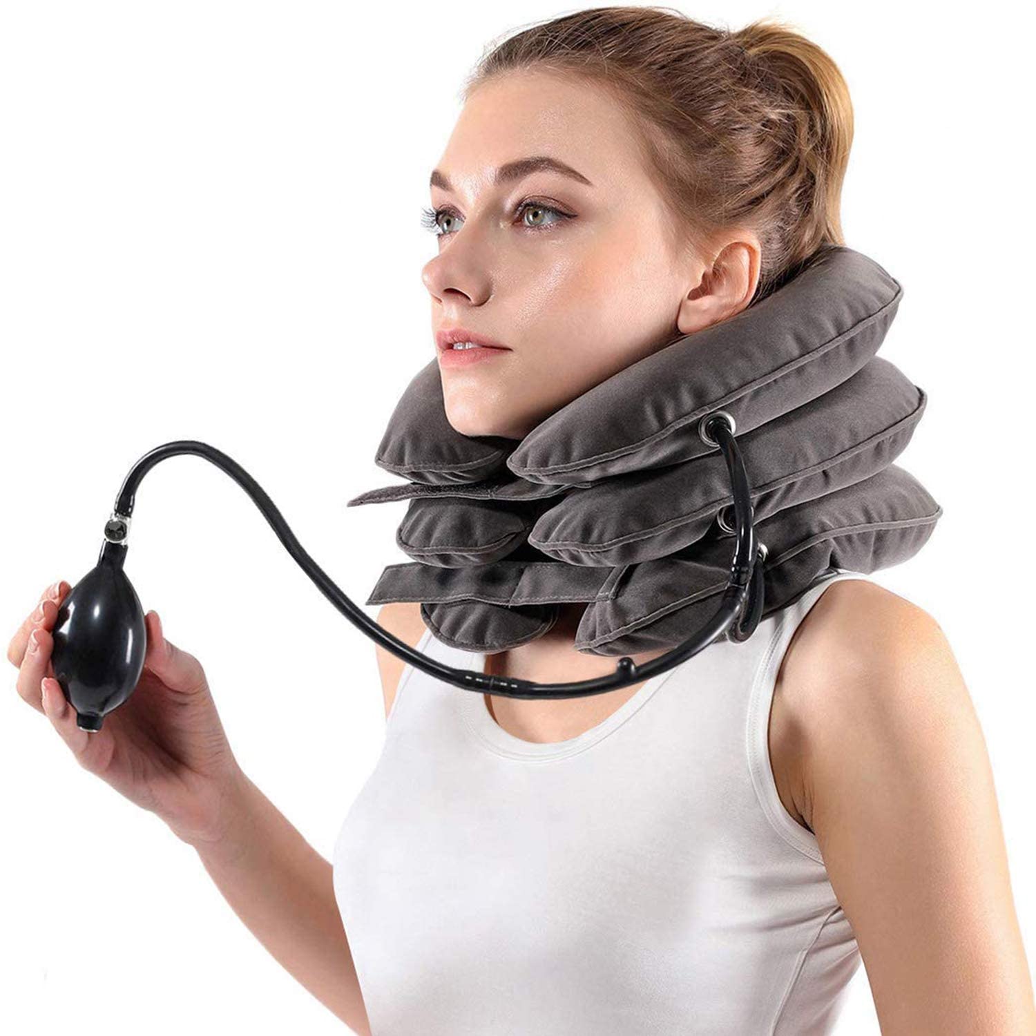 inflation neck traction pillow