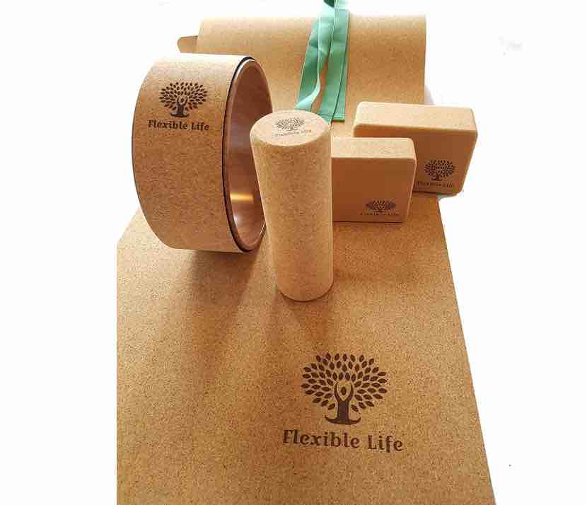 cork yoga set