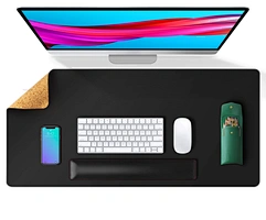 New Design Office Large Full extend gel logo custom leather pink marble keyboard sublimation gamer mouse pad