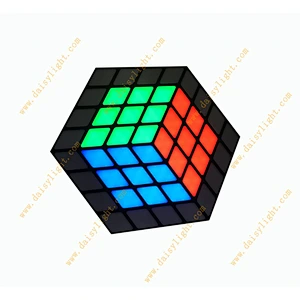 2019 guangzhou manufacture party192PCS 3IN1 RGB LED project cube light