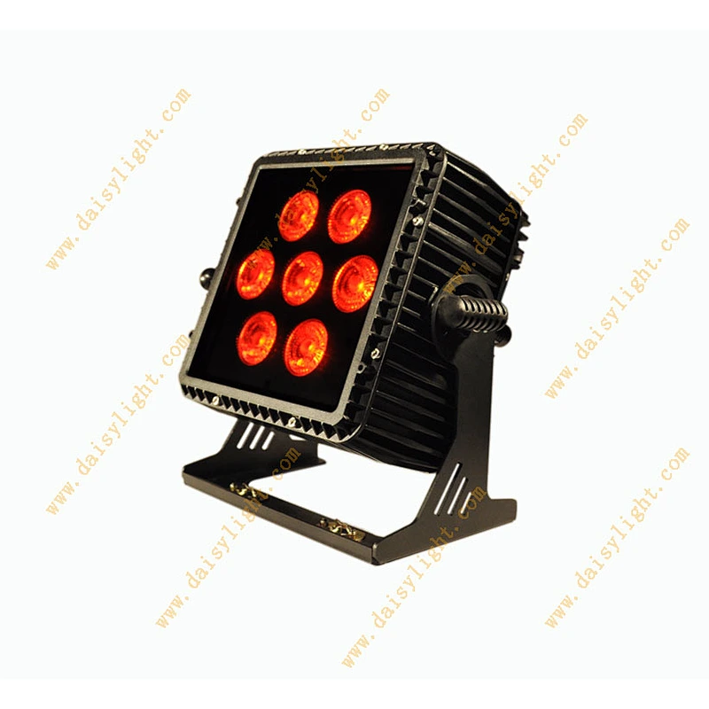 New design IP65 square waterproof outdoor par light with bulit-in battery