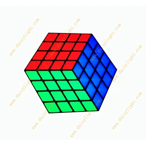 2019 guangzhou manufacture party192PCS 3IN1 RGB LED project cube light