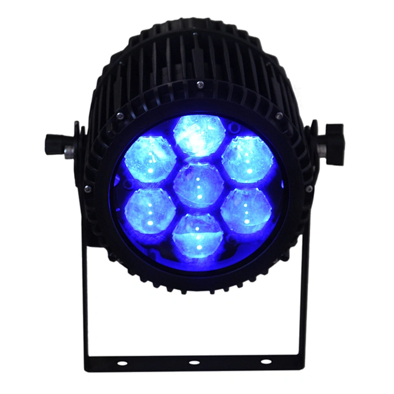 DMX RGBW 4in1 LED Zoom Par Can Stage Lights 15w 7pcs