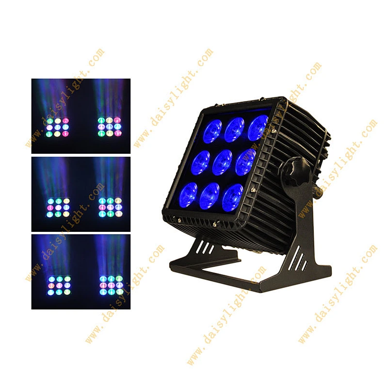 Guanzhou manufacture dot matrix IP 65 15W RGBW 4IN1 LED party par light
