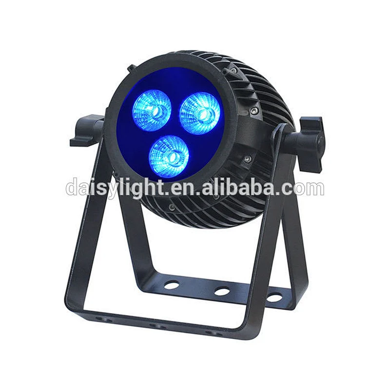 Mini LED stage Par Can light 3x12W RGBWAUV 6-IN-1Waterproof