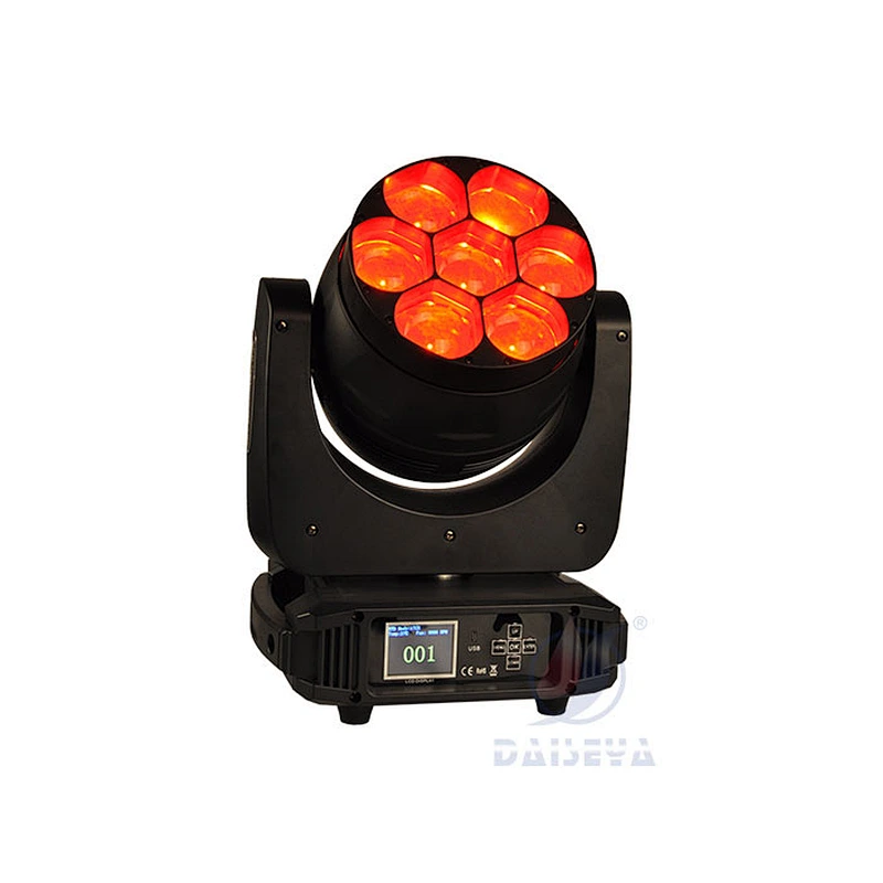 Disco DJ Stage Lights 7pcs 40W RGBW 4in1 LED Zoom Wash beam moving head light led