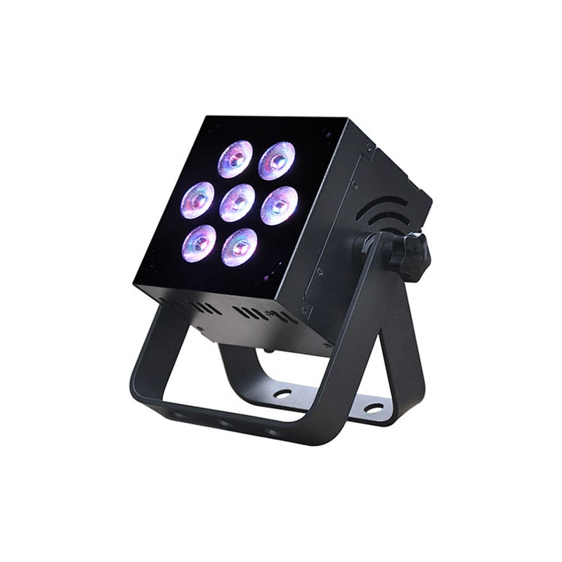 Rgbaw Uv Color Mixing Dmx512 Design Patent 7*12w High Power Led Indoor Par Light