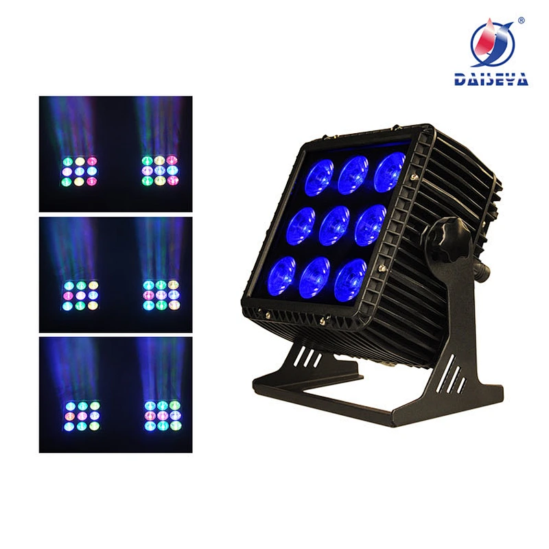 IP65 narrow beam square waterproof led par light with dot matrix