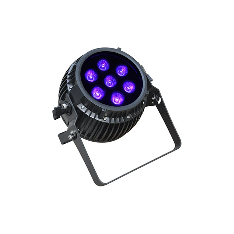 LED Battery Powered Par Can 7pcs*12W RGBWAWUV 6-in-1 IP65