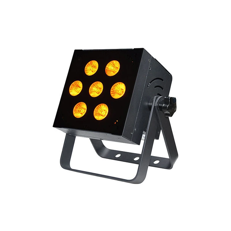 Guangzhou IP20 DJ indoor wireless battery led mini flat led par light