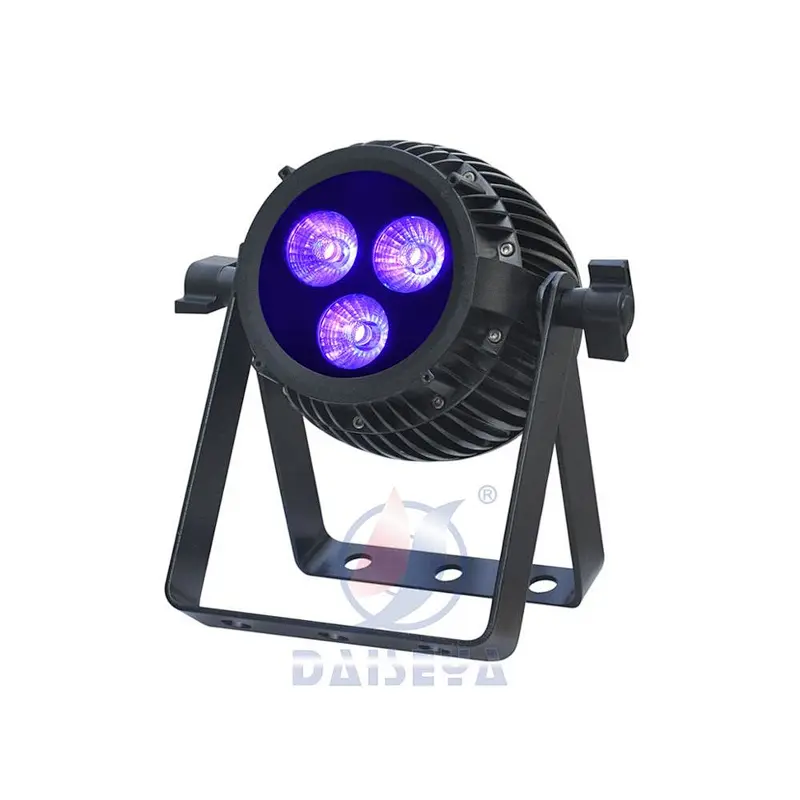 Small housing RGBAWUV mixing LED dj light par light