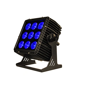 Waterproof square housing Dot matrix 15W RGBW 4IN1 LED DJ lights