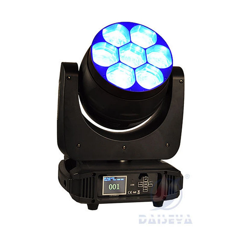 Standing 7*40w Led Dmx512 Bee Eyes Rgbw Laser Disco Party Dj Stage  Moving Head Light