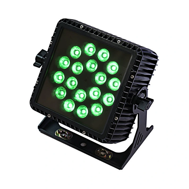 New square 4wX18pcs outdoor IP65 waterproof project led par light