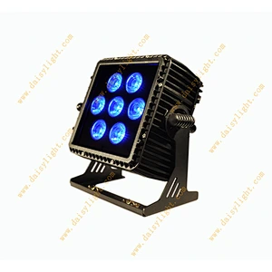 New design IP65 square waterproof outdoor par light with bulit-in battery