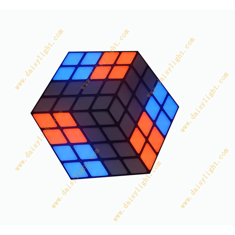 led cube plate lamp RGB 3in1 stage light for party disco