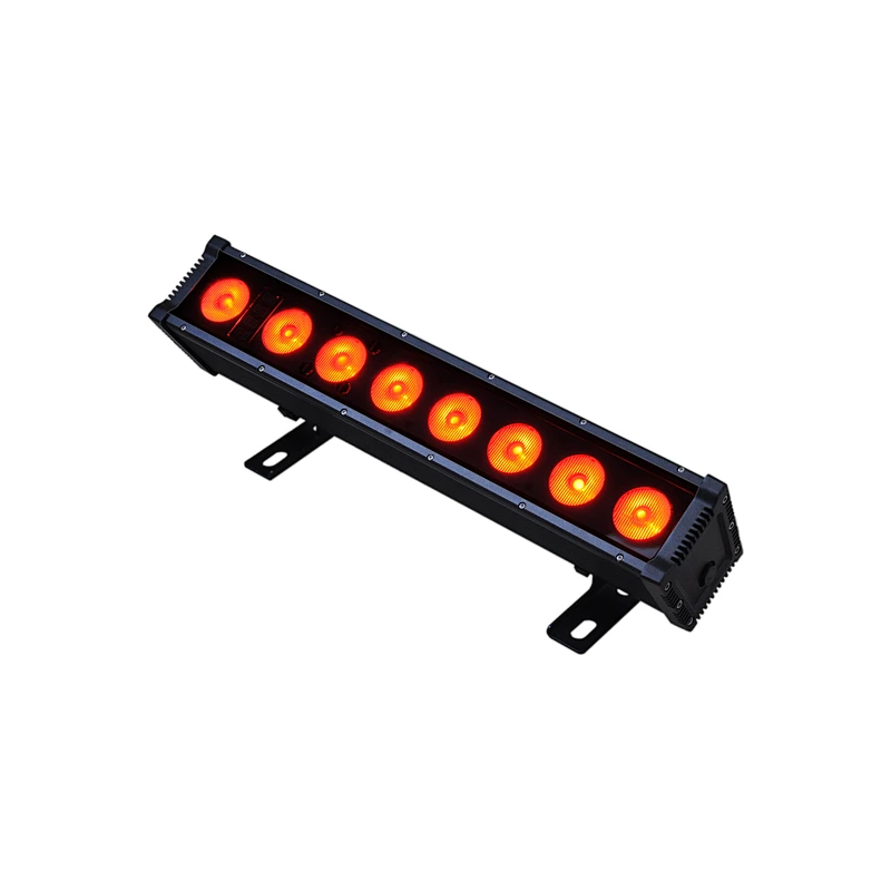 8*15W IP65 Disco RGBW 4in 1 wall washer with dot matrix and  touch screen