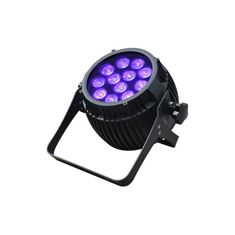 Rgbaw Uv Color Mixing Optional Dimming Curve Waterproof Dj High Power Led 6-in-1 12w Outdoor Par Light