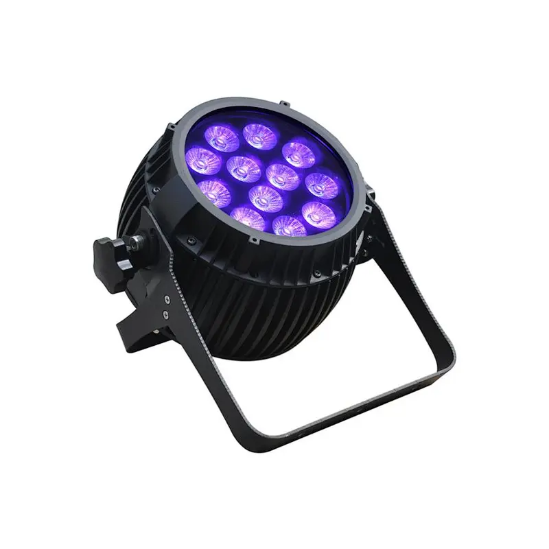 DMX Led Par Light rgbwa uv 12W 12pcs Stage Light Goodwill IP65 PS1212