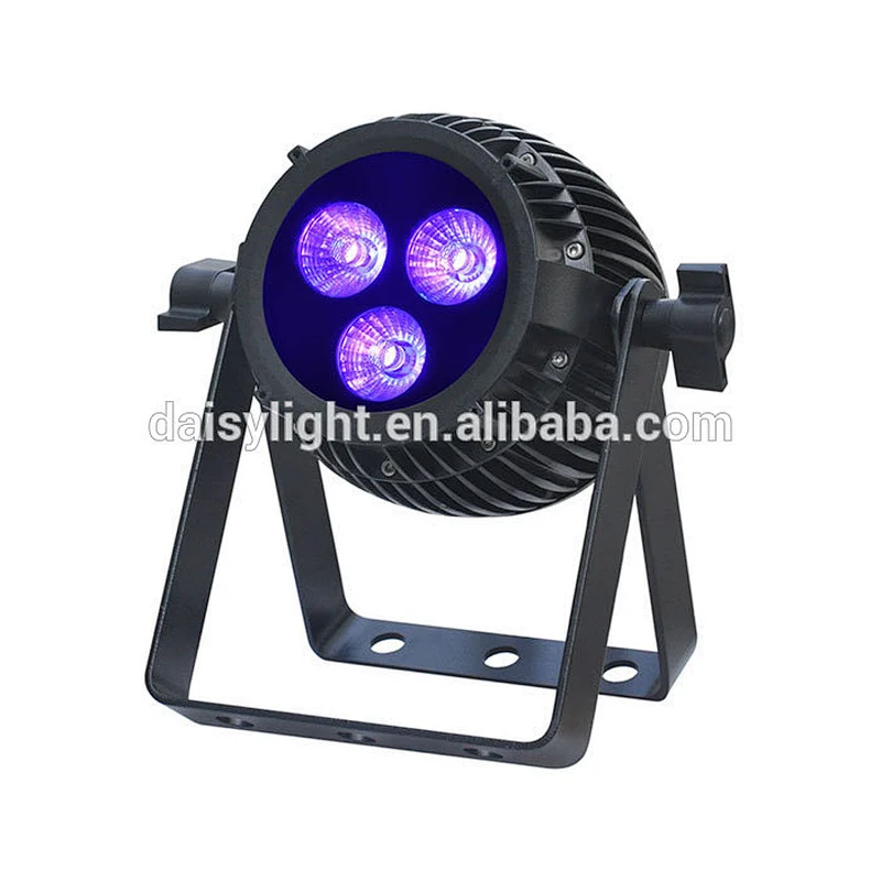 Mini LED stage Par Can light 3x12W RGBWAUV 6-IN-1Waterproof