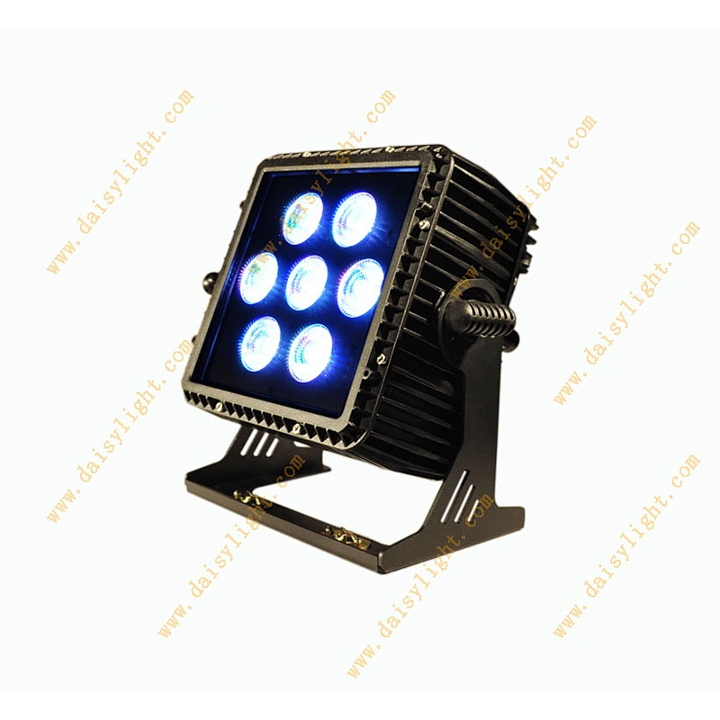 New design IP65 square waterproof outdoor par light with bulit-in battery