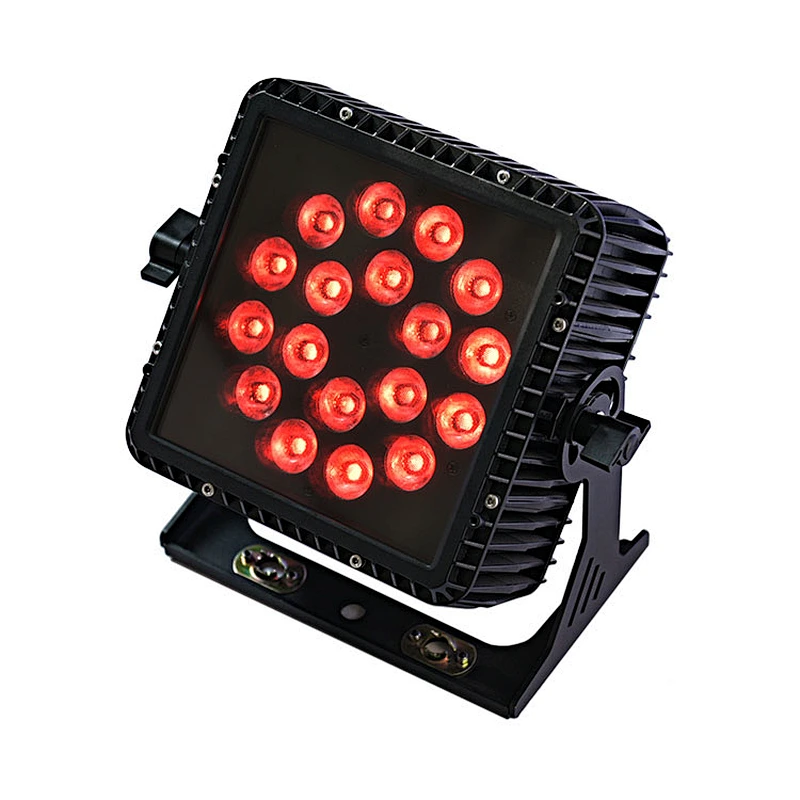 2020 New battery and wireless Square outdoor Par light,18PCS*4W RGBW 4-IN-1 LED par light