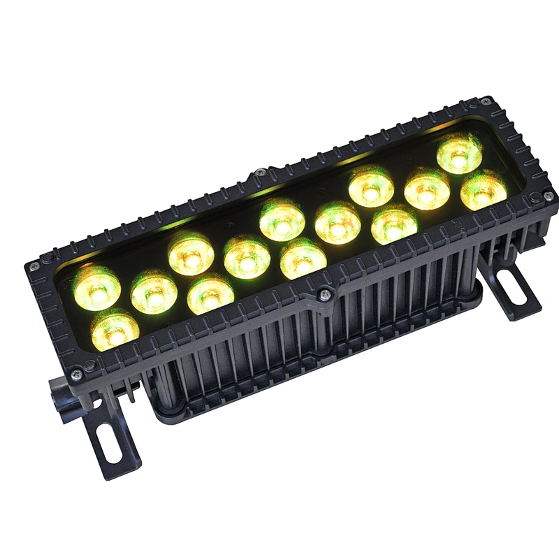 IP65 RGB color mixing from 14x 3-watt TRI-color LED washer effect light