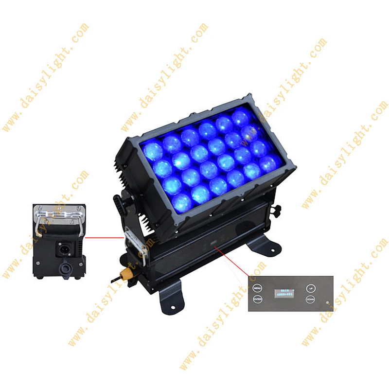 Big powerful outdoor floodlight zoom waterproof beam matrix wall washer city color led